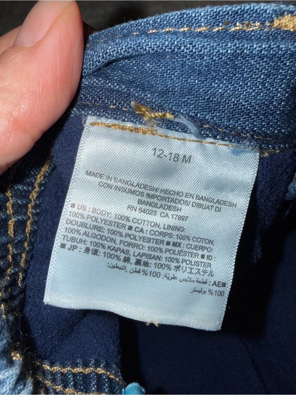 NWT Old Navy Toddler Boys Straight Denim Jeans 12-18 Months Medium Wash Pull-On